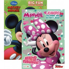 Mickey & Minnie 80 page Coloring Book 2 Assorted