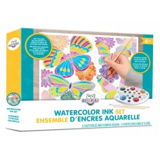 AQUA PAINTING - FLOWERS & BUTTERFLIES