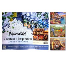 Figured'Art: Paint by Numbers Kits Assorted with Canvas Frame Minimum 4 Styles