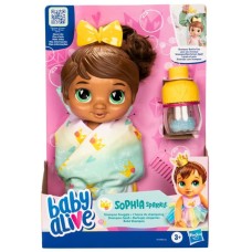 BABY ALIVE PRETEND SHAMPOO SNUGGLE BRUNETTE SOPHIA