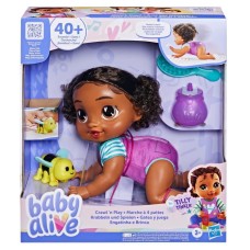 BABY ALIVE CRAWL N PLAY BLACK HAIR TILLY