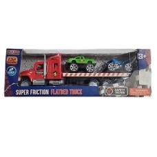 1:32 Super Transporter Truck 2 Cars