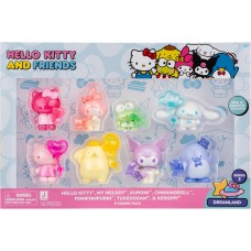  Hello Kitty and Friends Dreamland 8-Pack with Mix and Match Dreamy Accessories - 2” Figures