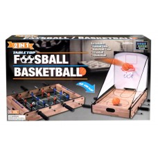 TABLETOP - 2 IN 1 FOOSBALL & BASKETBALL